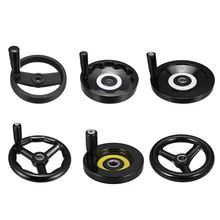 Uxcell 1 шт. спиральное ручное колесо 80 мм 120 мм 160 мм 200 мм Диаметр маховика для фрезерного станка с вращающейся ручкой колеса