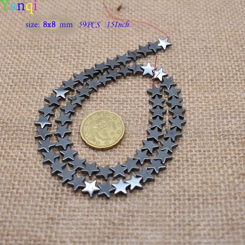 9 Натуральный Камень выдалбливают квадратное сердце черный гематит бусины плоские круглые свободные бусины для ювелирных изделий Изготовление браслета ожерелья DIY подарок - Цвет: 9