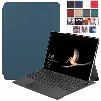 

For Microsoft Surface GO 10 inch Tablet Case Can Put Keyboard Carbon Fibre Stand Case For Surface Go 2 Cover With Pencil Holder