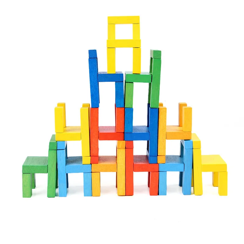 

Manufacturers Wholesale Children'S Educational Wooden Building Blocks Wooden Chair Building Blocks Baby Science Teaching Aids
