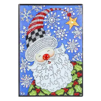 

DIY Christmas Santa Claus Special Shaped Diamond Painting 60 Pages A5 Office Notebook Students Children Xmas New Year Gifts