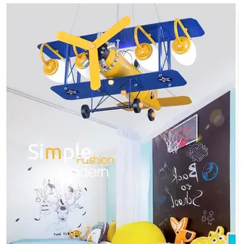 

Modern Decora Plane Design Children Lamp Pendant Lamp Novelty Light Decorative Cartoon Bedroom L70cm LED Children Lamp Lighting