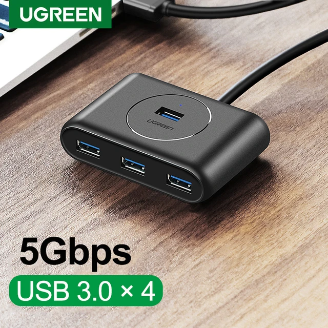 Ugreen 4-Port USB 3.0 Hub High-Speed USB Splitter For Hard Drives Notebook  PC Computer Accessories Flash Drive Mouse Keyboard - AliExpress