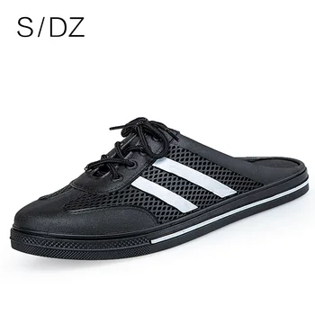 

SDZ Men Casual Shoes House Slippers Breathable Comfortable Soft Leightweight Non-slip Summer Shoes Size 36-44