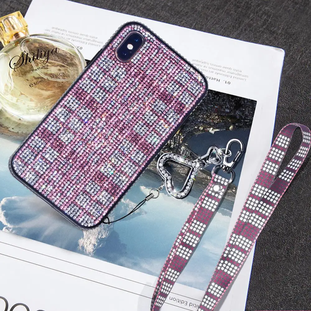YUETUO Блестящий Алмазный чехол для телефона etui, чехол, чехол для samsung galaxy s8 s9 s10 plus A10 A20 A30 A50 A70 note 8 9 10 pro a7