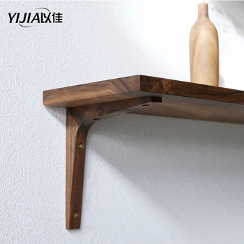 

High quality Solid wood wall shelf support bracket living room Storage rack bracket tripod