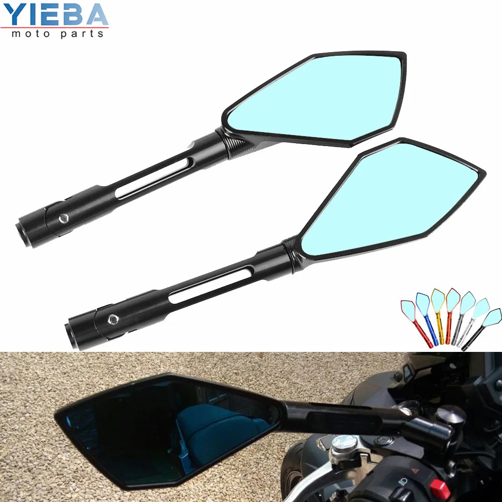 CNC alumunum universal motorcycle accessoires Mirror Scooter Rearview Mirrors for KAWASAKI ER6N ER-6N 2009-2012 2013