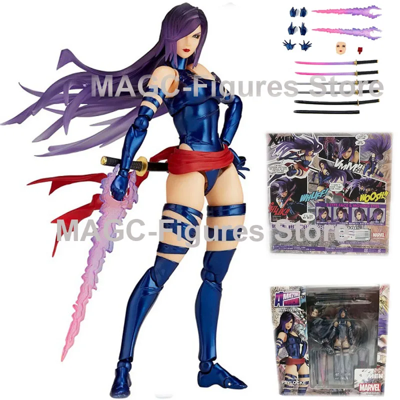 

Yamaguchi Revoltech Psylocke Variant X-Men No. 010 Action Figure Collectible Model Toys Dolls Gift