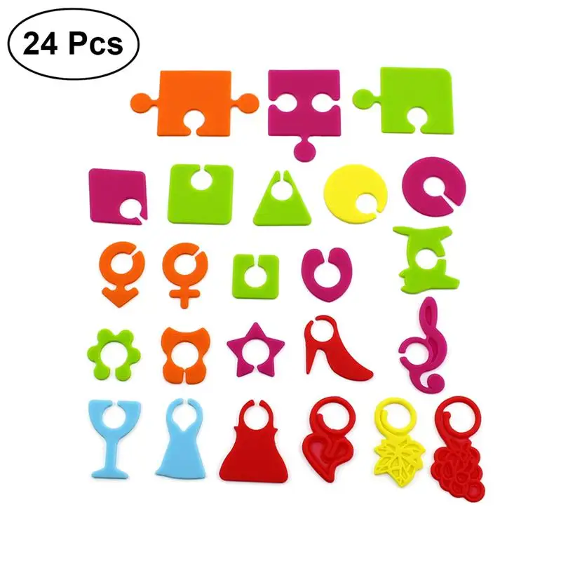 

24pcs Multicolor Suction Cup Glasses Marker Silicone Label Party Dedicated Glass Cup Recognizer Tools