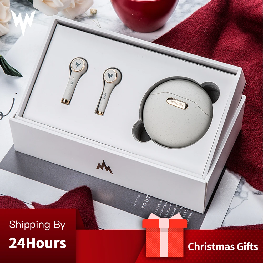 3753.9руб. 35% СКИДКА|WHIZZER TP1S беспроводные Bluetooth наушники 3D стерео беспроводные наушники fone de ouvido kulaklыk наушники с двойным микрофоном Рождество on AliExpress 