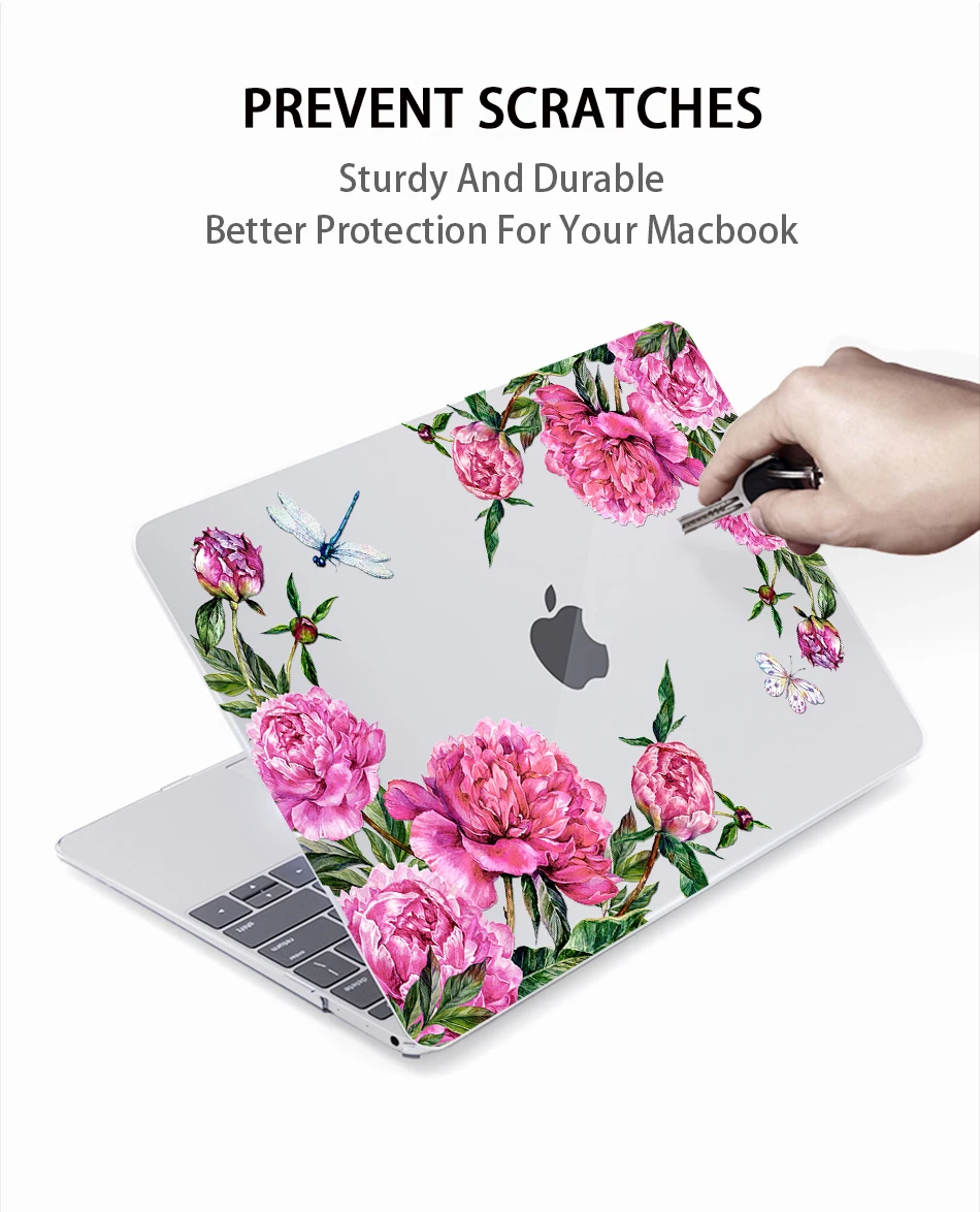 MTT чехол для Macbook Air Pro retina 11 12 13 15 дюймов с сенсорной панелью пластиковый жесткий Чехол 13,3 ''15,4'' сумка для ноутбука+ чехол для клавиатуры