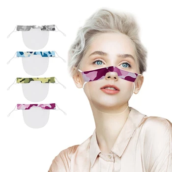 

1pc Face Shield Transparent Masks Visible Lipstick Lips Lip-shaped Masks Creative Transparent Screen Mouth Cover Kitchen Tools