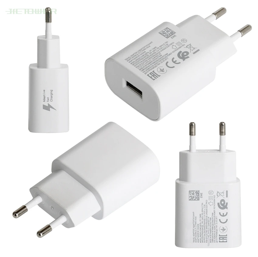 US $530.49 300pcsLot Adaptive Fast Charging Charger EU Plug USB Phone Quick Adapter For Samsung Galaxy S8 S9 Xiaomi Huawei Tablet