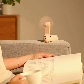 

Portable Handheld Mini Fan Lovely Small Bear Usb Foldable Multipurpose Outdoor Fan Rechargeable Desktop Fan For Home Brown