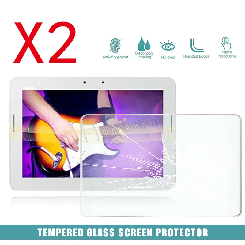 

2Pcs Tablet Tempered Glass Screen Protector Cover for Asus Transformer Pad TF303CL HD Anti-Screen Breakage Tempered Film