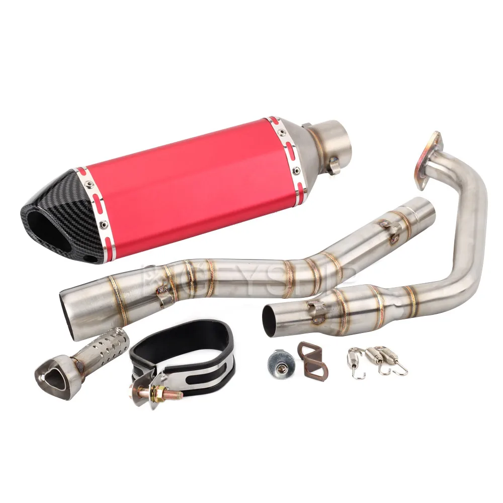 V 3 мотоцикл Akrapovic выхлопная и Соединительная труба для Yamaha YZF R125 R15 V3- YZF-R125 YZF R15 V3 Escape Slip-on - Цвет: 5