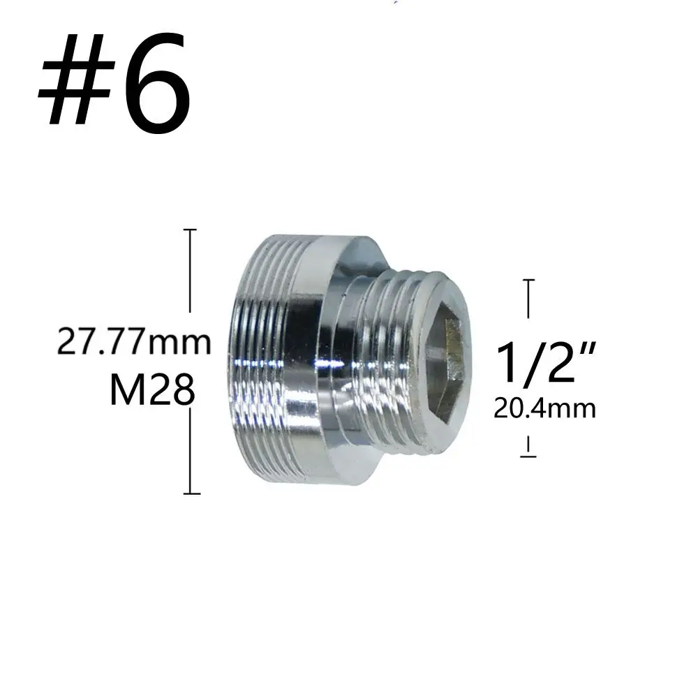 Brass Silver M16 M18 M24 M28 To 1/2 Male Threaded Connector For Faucet Conversion Connector Repair Garden Tap Fittings 1pcs solar powered drip irrigation kit Watering & Irrigation Kits