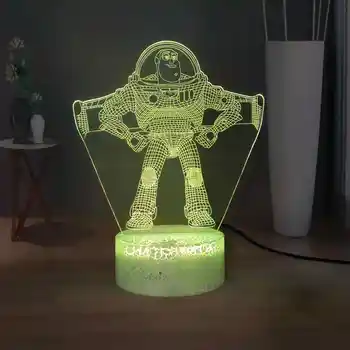 

Illusion Night Lamp Toy story Kids Study Lamp RGB 7colorful Bedside Lamp Buzz Lightyear LED Holiday Light Free Shipping