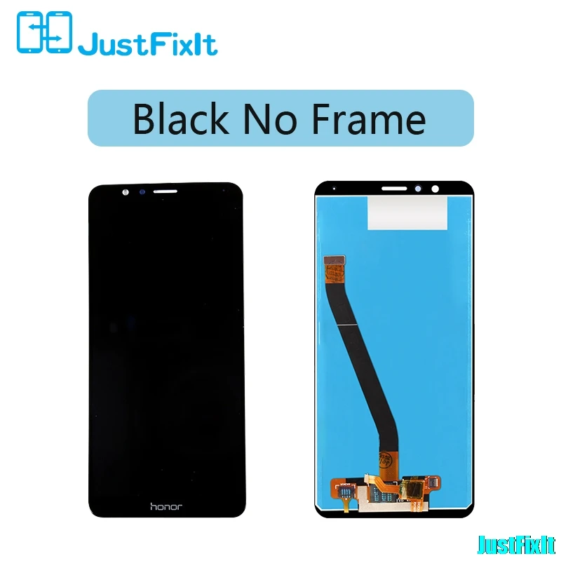 black no frame Замена экрана для huawei Honor 7X BND-AL10 BND-L21/L22 ЖК-дисплей сенсорный экран тест хороший дигитайзер сборка - Цвет: black no frame