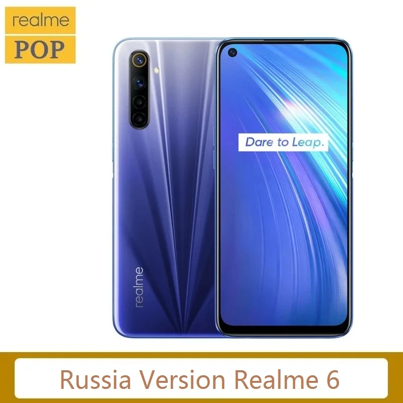 Версия для России Realme 6 мобильный телефон 6,5 дюйма 90 Гц ультра дисплей 4 ГБ 128 ГБ MTK Helio G90T Восьмиядерный 30 Вт флэш зарядка|Смартфоны| | АлиЭкспресс