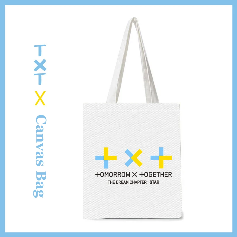 Kpop TXT холлщовая сумка TOGETHER X TOGETHER модная сумка для шопинга на плечо сумка K-pop TXT вентиляторы подарки, Прямая поставка
