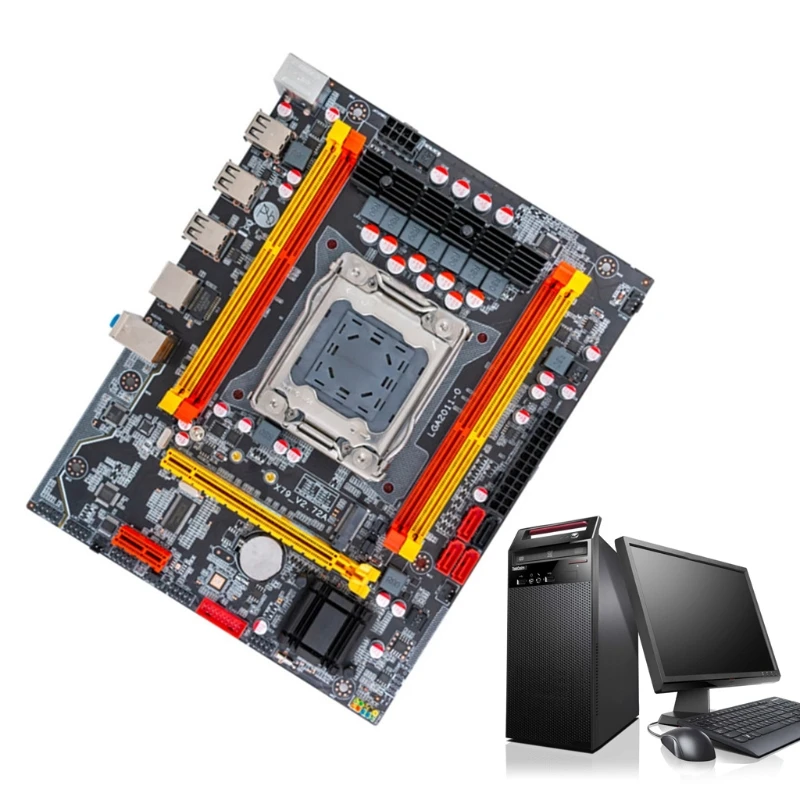 Материнская плата для компьютера с чипом X79 SATA3 PCI E NVME M.2 SSD поддержкой памяти REG