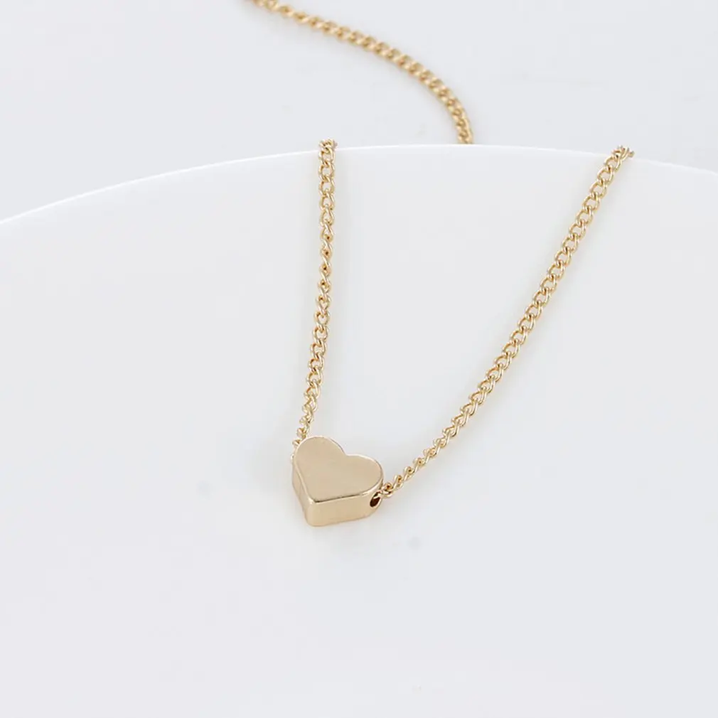 

Love Heart Necklace Fashion Trendy Collarbone Necklace Elegant Women Jewelry Casual All-match Necklace Sweater Chain 2018