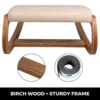 VEVOR Ergonomic Kneeling Chair Stool W/ Thick Cushion Home Office Chair Improving Body Posture Rocking Wood Knee Computer Chair 4