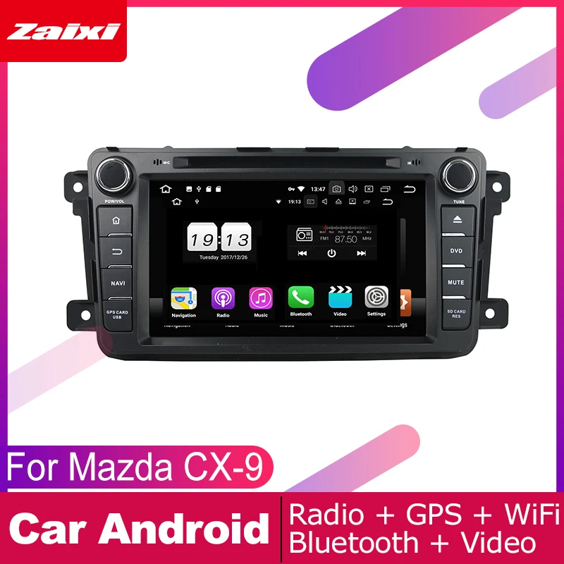 ZaiXi android автомобильный dvd GPS; Мультимедийный проигрыватель для MAZDA CX-9 2006~ автомобильный dvd НАВИГАЦИЯ Радио Аудио Видео плеер навигационная карта