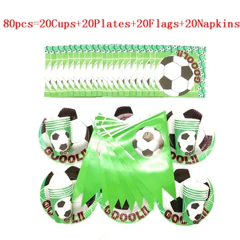 

New football theme Birthday Party Decorations Plate Cup Napkin Banner Kids Birthday Party Supplies Disposable Tableware For boys