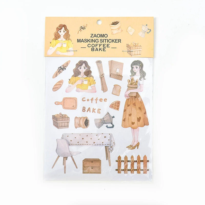 kawaii adhesive stickers scrapbooking cute cartoon