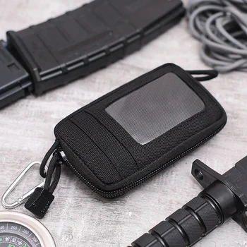 

Men Women Nylon Mini Card Storage Portable Purse Wallet Travel Lightweight Outdoor Waterproof Space Saving Wear Resistant Zipper