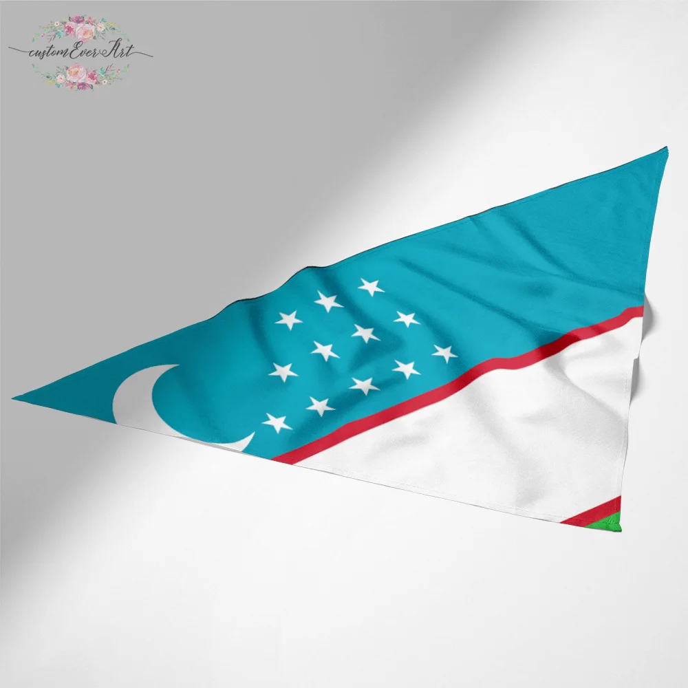 

The Uzbekistan flag Dog Bandana Cat Bandana Pet Bandana Pet Accessory personalized name custom pet present scarf