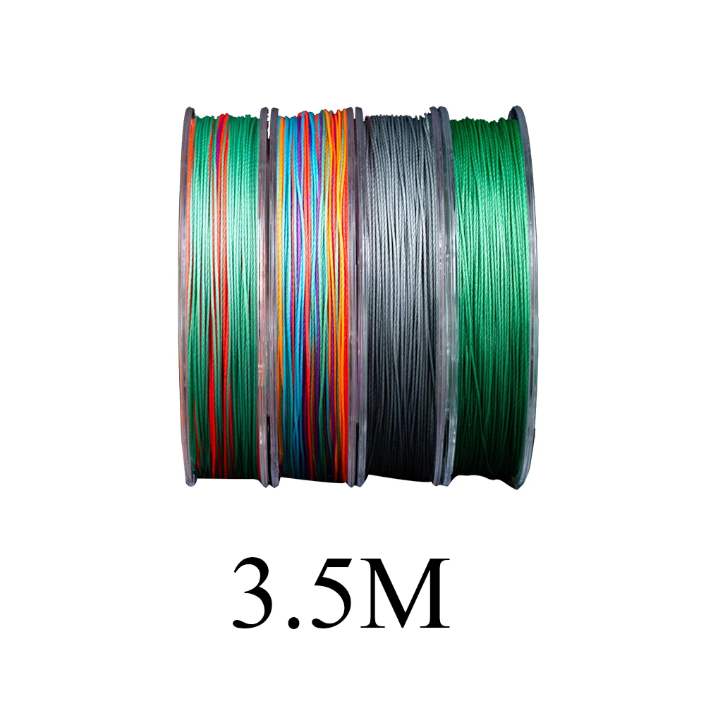 3.5 8 прядей плетеные лески PE шпагат пряжа практичный жесткий антиукус Multifilament износостойкая леска - Цвет: 3.5