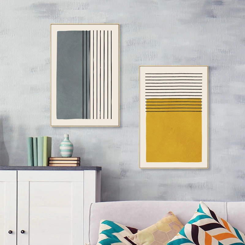 Original-Minimalist-Abstract-Painting-Posters-and-Prints-Wall-Picture-Mustard-Gray-Wall-Art-Canvas-Print-for (2)