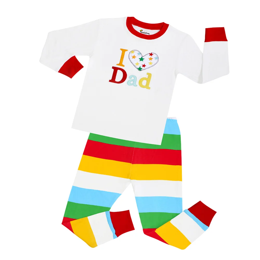 Phoebe/пижамы для мальчиков с принтом «Daddy is Super Hero» детские пижамы для детей от 2 до 7 лет, Детская Хлопковая одежда для сна для мальчиков - Цвет: NO28