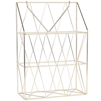 

Storage Basket Nordic Metal Net Storage Basket Wall Hanging Portable Multifunction Rose Gold Storage Basket Desk azine Organi