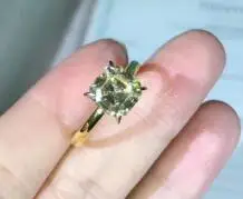 

T1127 Elegant Luxury 925 Sterling Silver Ring zirconia stone Wedding Jewelry Rings For Women