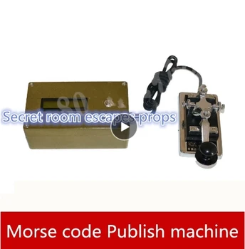 

real life games escape room props Morse code unlock organ props radio station Publish machine escape room game