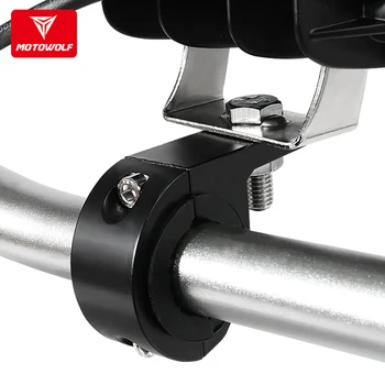 

Universal 22mm Motowolf Motorcycle LED Headlight Spotlight Tube Clamp Mount Bracket Holder for Harley Honda Yamaha Ktm Suzuki