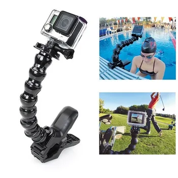 

for GOPRO Accesories Jaws Clamp Mount and Adjustable Neck for GOPRO Hero 5/2/3/3+/4 sj4000/5000/6000 SJCAM XIAOMIYI