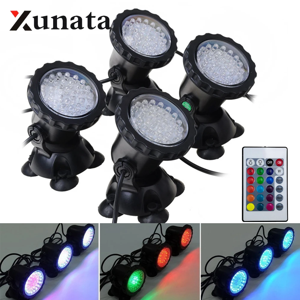 Lámpara de luces LED subacuáticas, luz para piscina, fuentes, agua, jardín, acuario|Lámparas LED sumergibles| - AliExpress