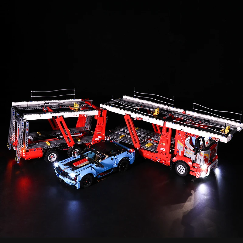 LED Licht Beleuchtung Set nur Für lego 42098 Technic Autotransporter Steine Toys 