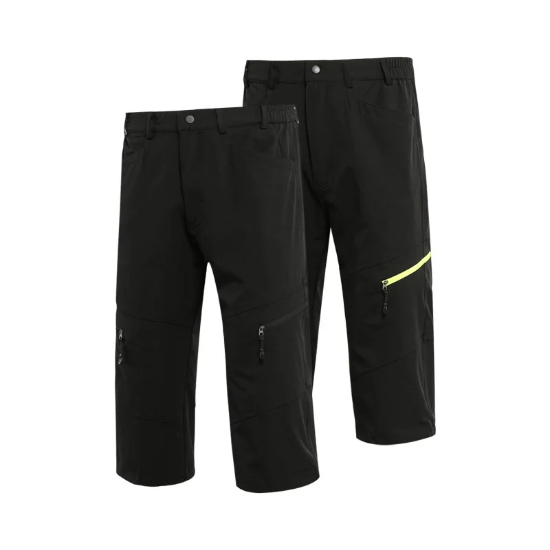

Arsuxeo AI Speed ou chun Summer And Autumn Outdoor Casual Loose-Fit Breathable Riding Sports Capri Pants D751