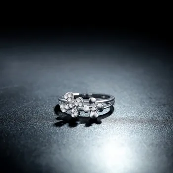 

Natural Diamond Ring for Women Genuine 0.17ct SI/H Diamond 18K Gold Flower Wedding Bands Engagement Rings Custom Engraving