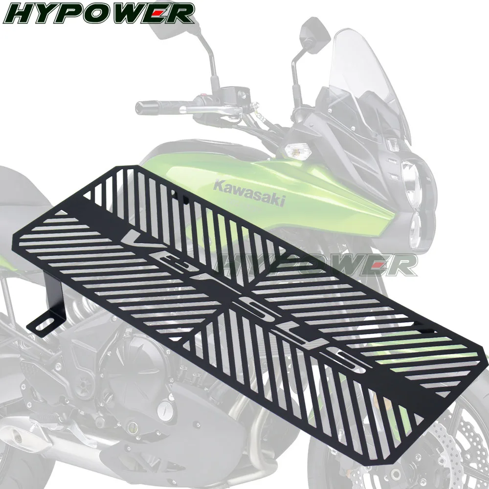 

Черные аксессуары для мотоциклов KAWASAKI Versys 650 /KLE 650 2015-2017, решетка радиатора из нержавеющей стали, защитная крышка