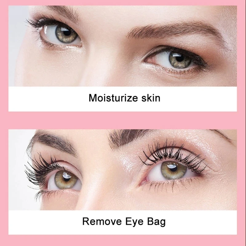Collagen 60Pcs Eye Patches and 20pcs Cherry Hydrating Serum Lip Mask Anti-Drying Moisturizing Lightening Nourishing Skin Care