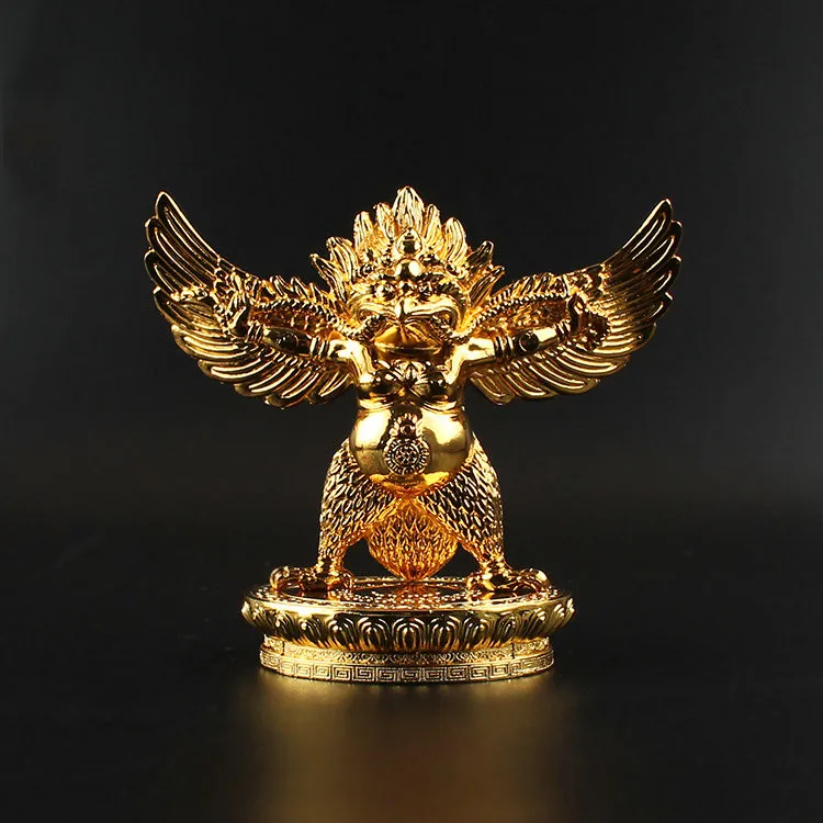 Dapeng Dourado Alado Padssaro Estaritua De Buda, Dembilanos Subjugar Budista Dharma Protetor Bodhisattva Exquisite Kunpeng Buda