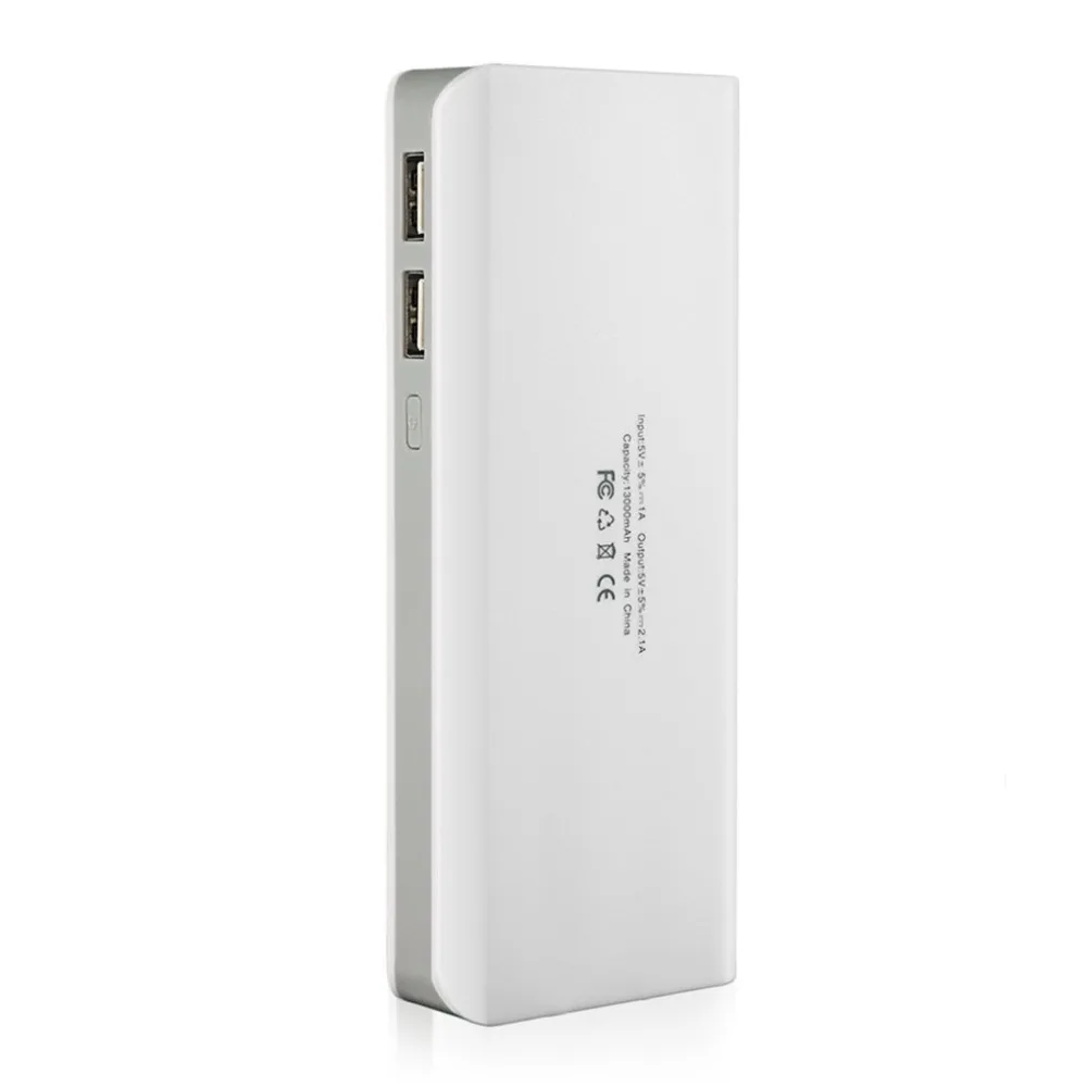 External Batteries Portable Mobile Phone Backup Bank with Two USB Interface Charger Portablefor 13000mah jump starters