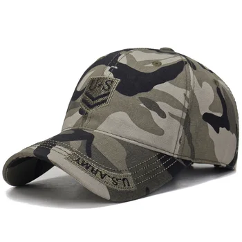 

U.S.ARMY Letters Camo Baseball Cap Fishing Caps Men Outdoor Hunting Camouflage Jungle Hat Airsoft Tactical Hiking Casquette Hats